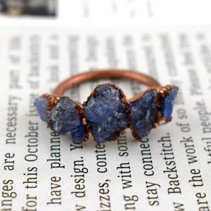 Kyanite Ring | Electroformed Ring | Rose Gold Ring | Copper Ring | Gift For Her | Gift For Women | Ring For Her | Ring For Women [GFS1715]