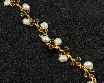 Natural Pearl Gemstone Necklace Bracelet \ 2 in 1 Jewelry \ Choker Necklace \ Love Pendant \ Love Necklace \ Wedding Bracelet \ Gift Jewelry