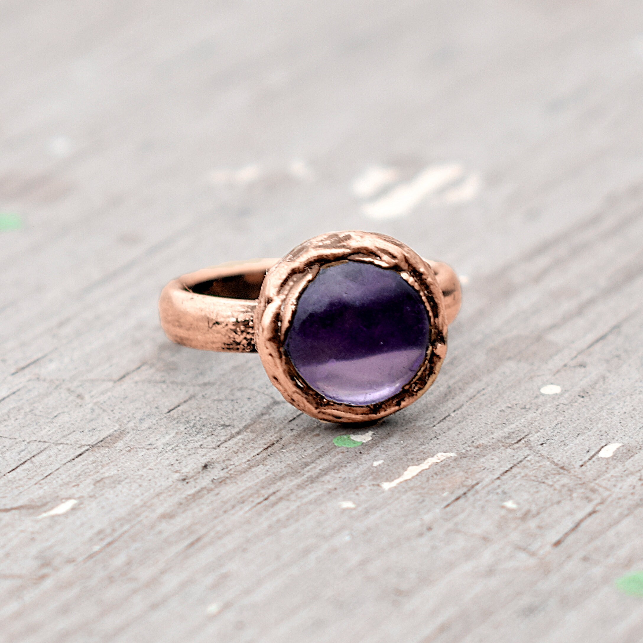 Anello vintage in rubellite rosa fatto a mano con pietre preziose