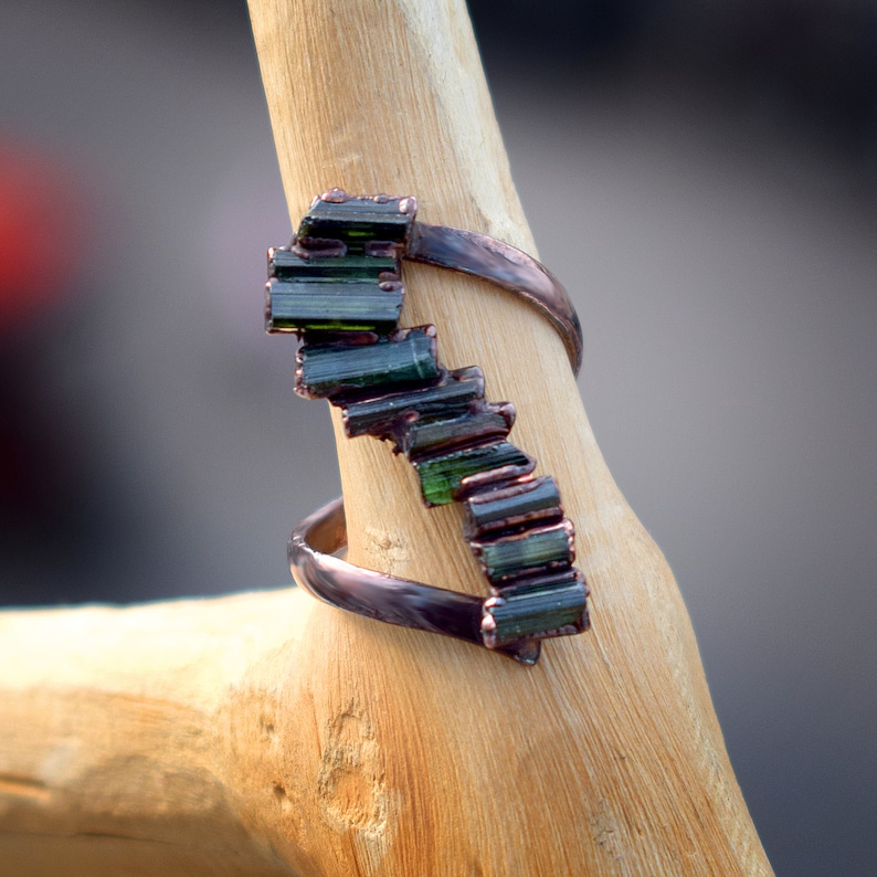 Multi Tourmaline Gemstone Handmade Ring Stackable Ring - Etsy