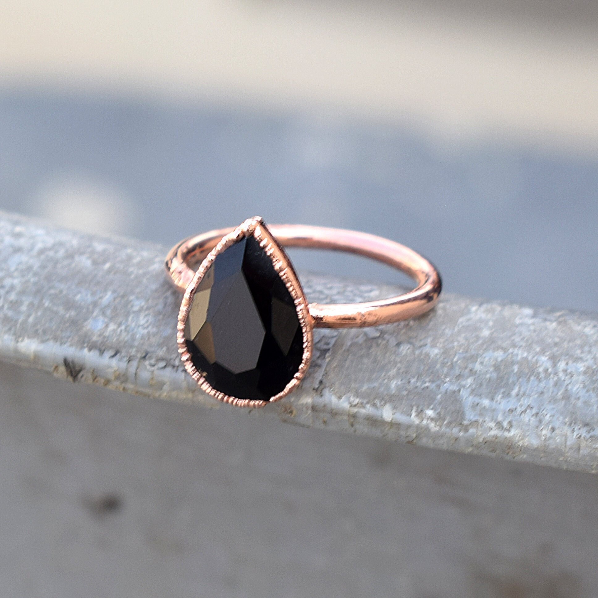 ONYX Silver Ring | Rebekajewelry