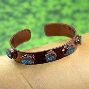 Prachtige look natuurlijke labradoriet manchetarmband \ manchetarmband \ ruwe stenen armband \ edelsteenarmband \ alledaagse armband