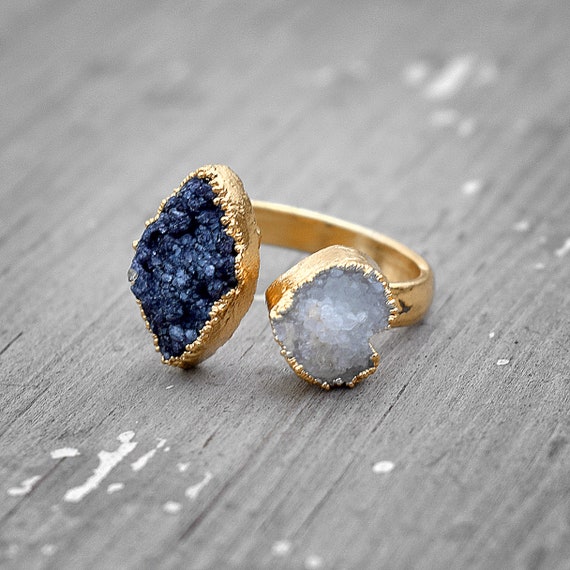 Etsy druzy ring clearance