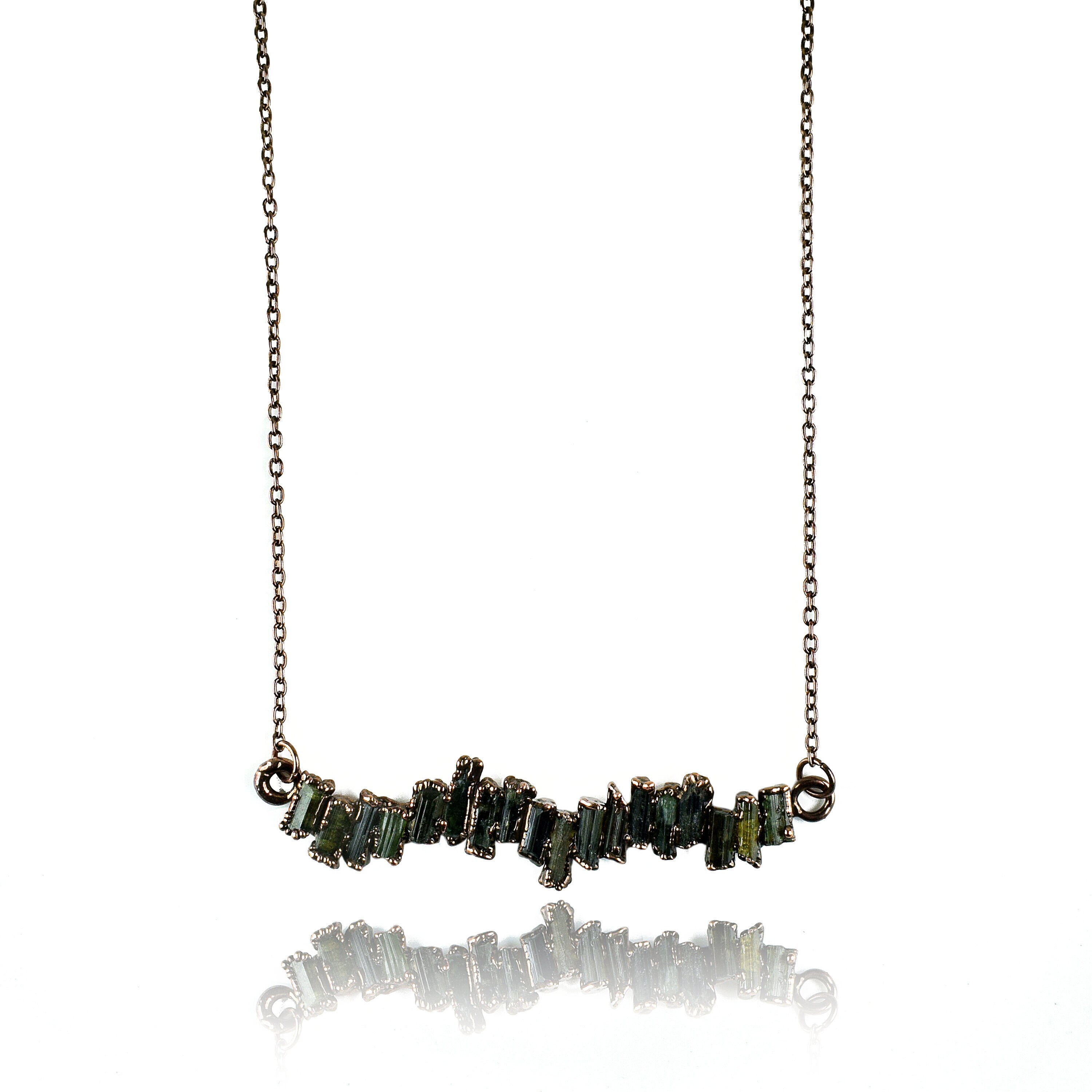 Natural Green Tourmaline Necklace 