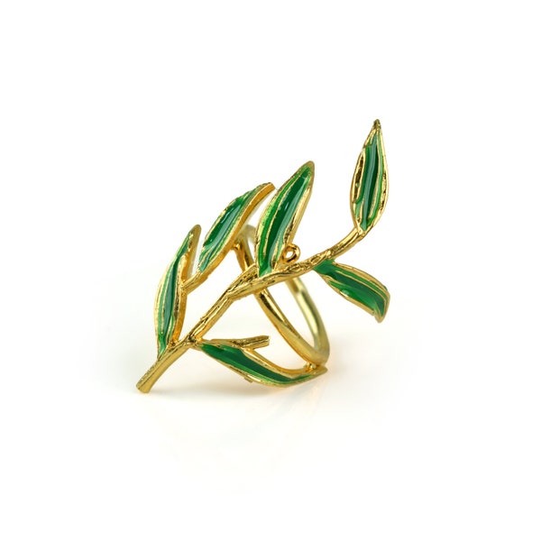 Beautiful Handmade Tree Leaf Design Ring \ TRENDY Rings \ Leaf Vine Rings \ Nature Ring \ Minimalist Ring \ Rings for Women \ Stackable Ring