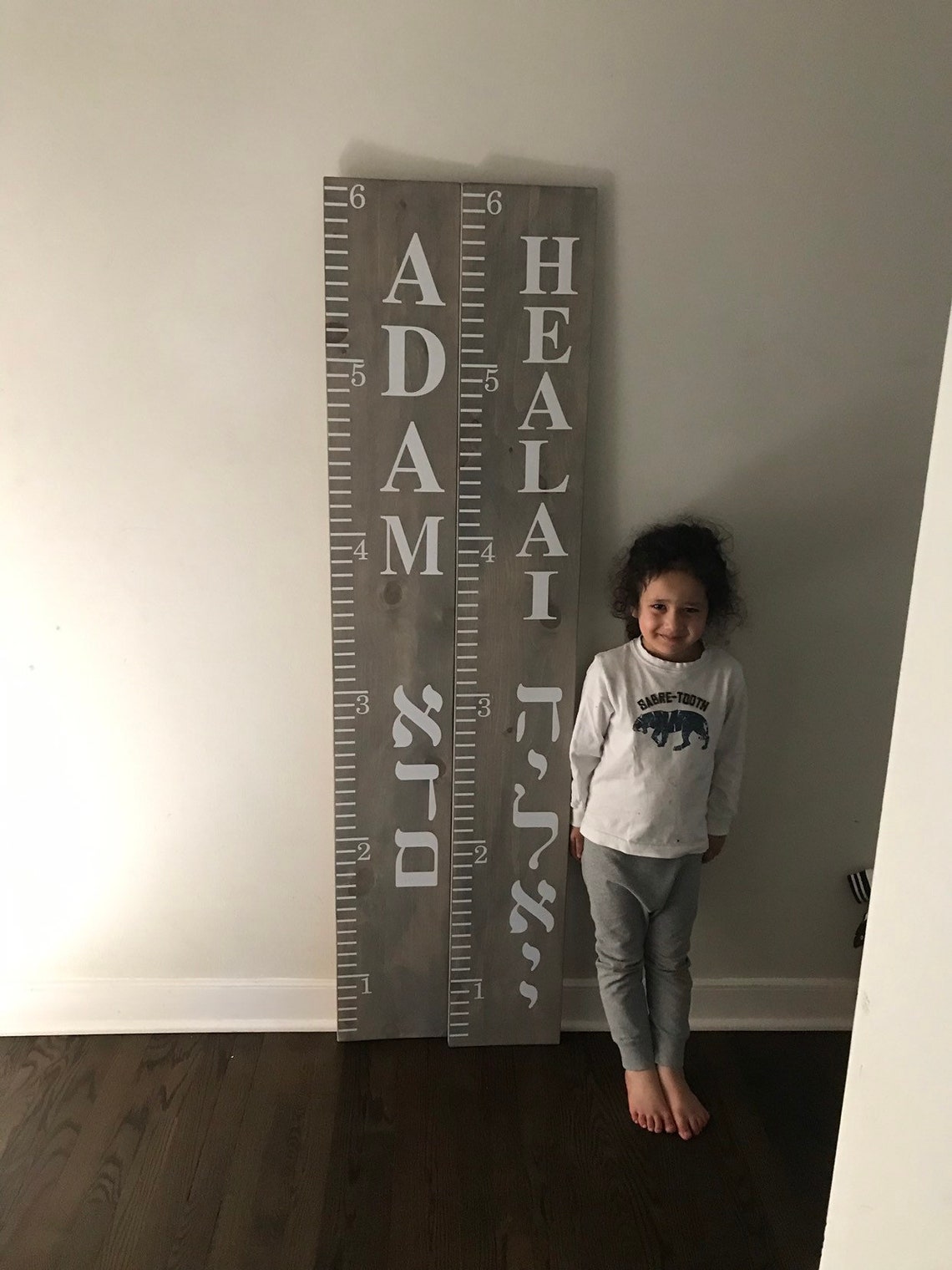 Kids' personalized height Board / growth chart /height Etsy