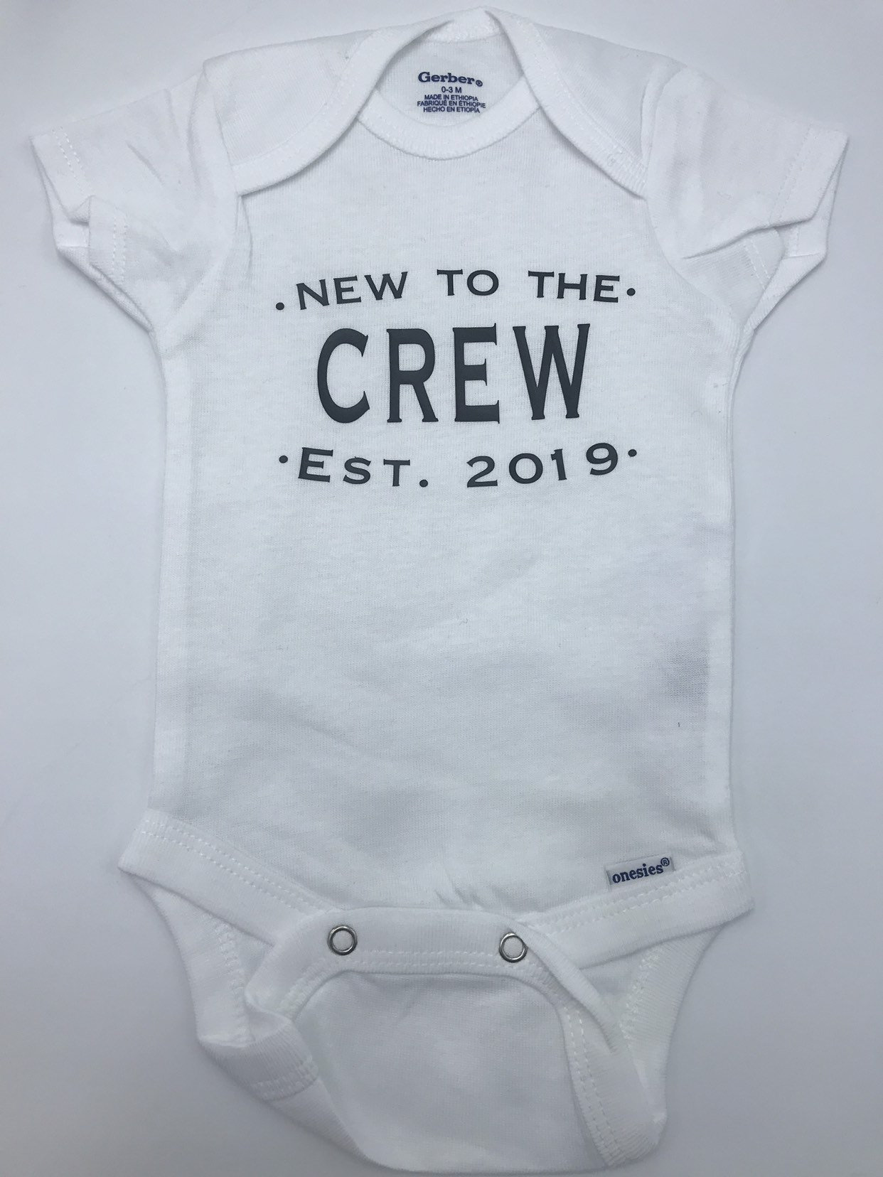 New to the crew Baby onesie / baby shower gift / Etsy