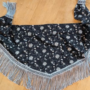 ベリーダンス ベリーダンス ノーブル ヒップ スカーフ ヒップ フラッター トライバル スタイル フュージョンダンス 刺繍入り ユニーク ダンスウェア スカーフ フリンジ スカーフ フュージョンダンス