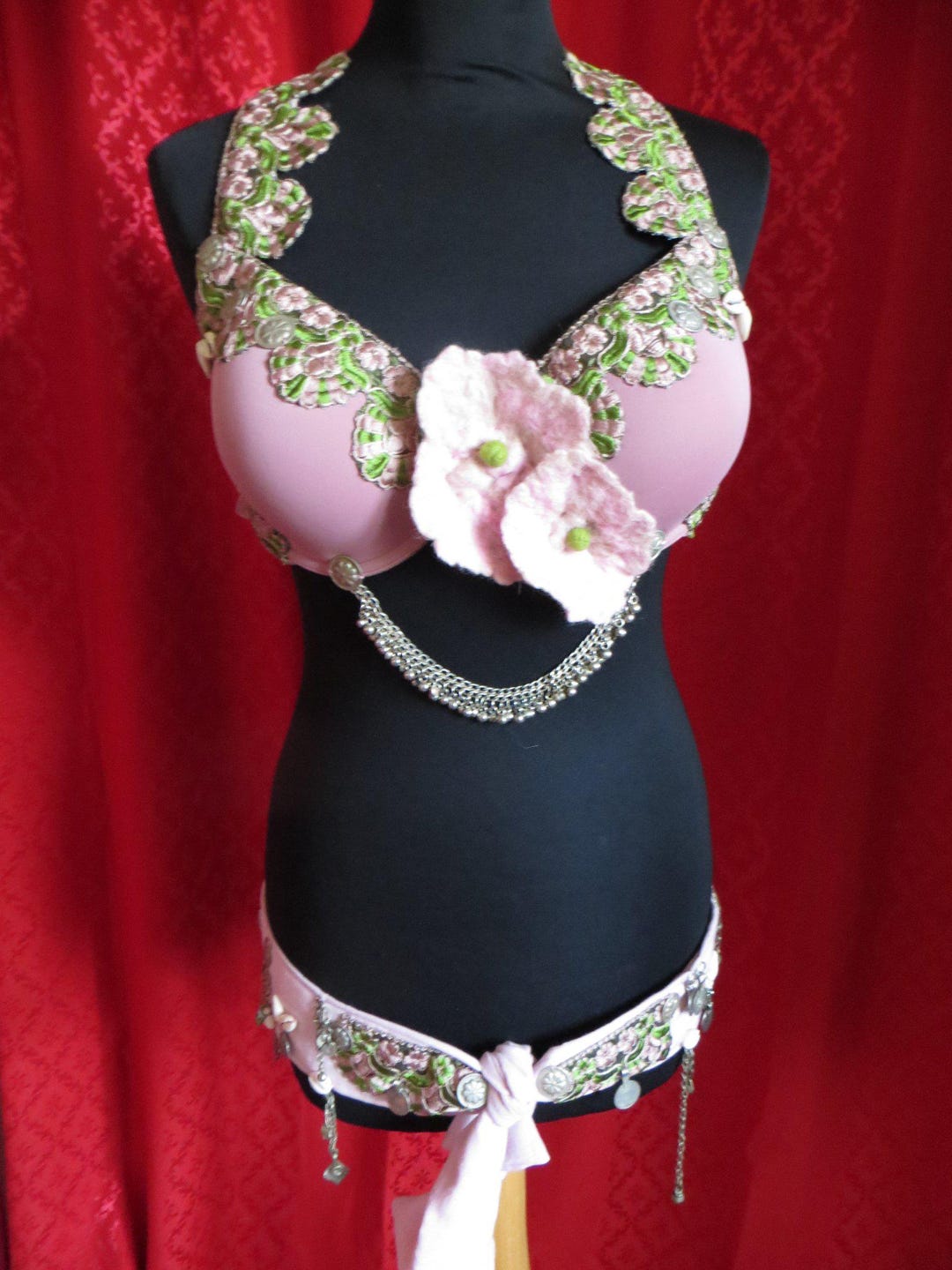 トライバルブラ＆ベルトコスチューム 85 C ATS FCBDスタイル ユニーク