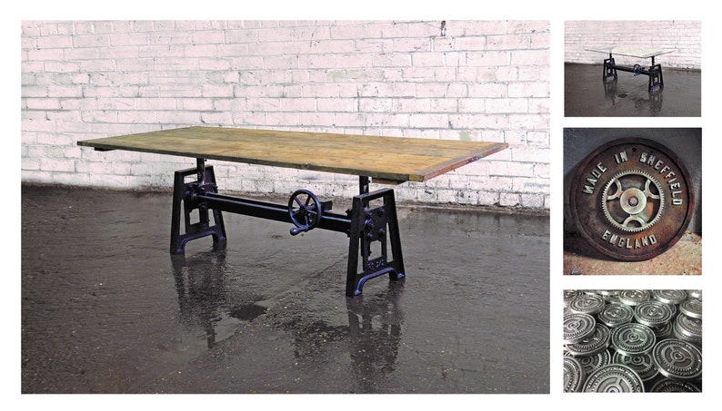 Crank Table Coffee Small Cast Iron