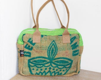 Hessian / jute / burlap handbag - 7 colours