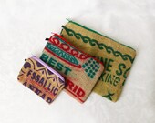 Hessian / jute / burlap purses, pencil cases & pouches