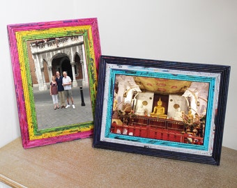 Newspaper picture frames - large; 7 colours