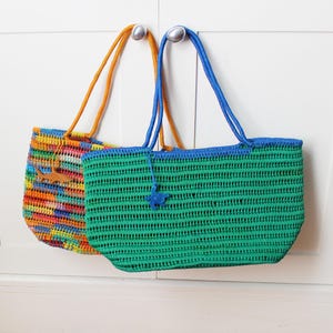 Upcycled Fischernetz Markttasche - 6 Farben