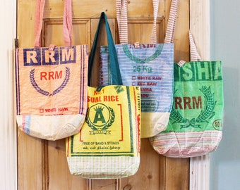 Rice sack shopping bag - 8 variations