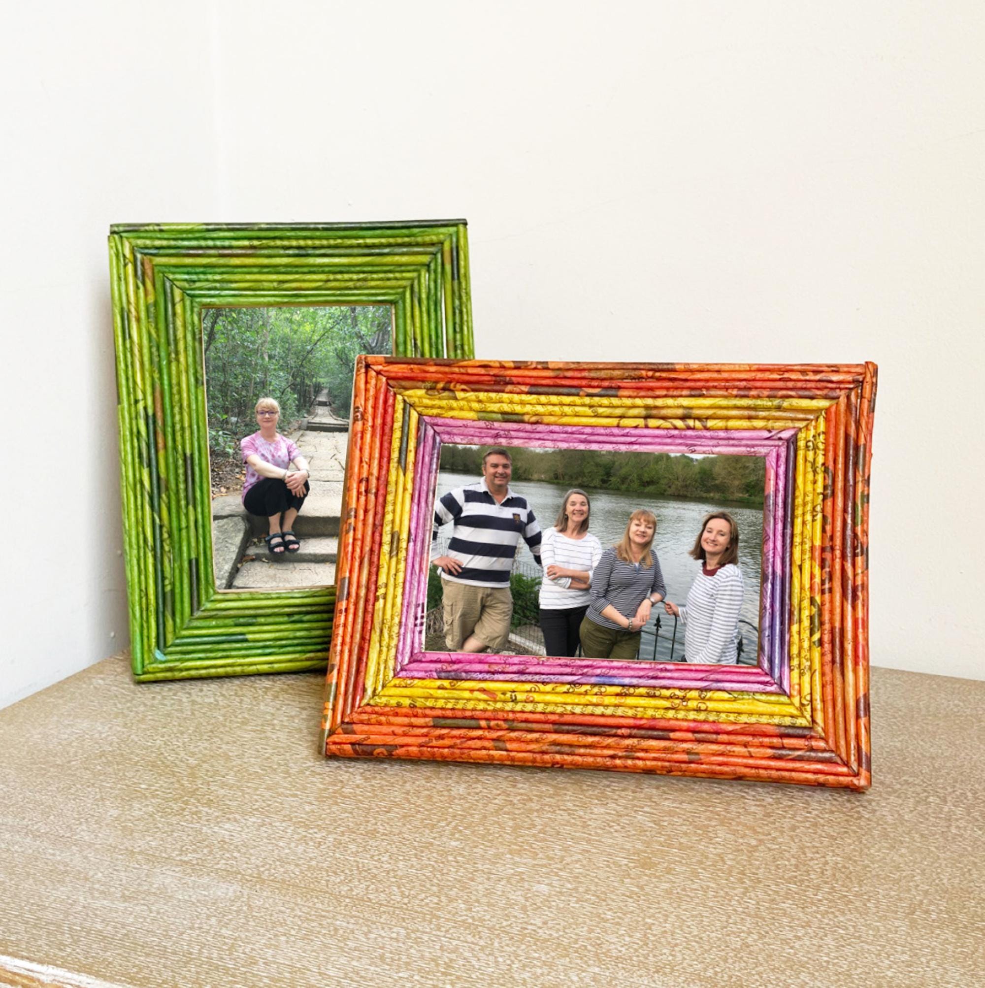 Photo Frames Made With Recycled Materials Unique DIY Picture Frames To