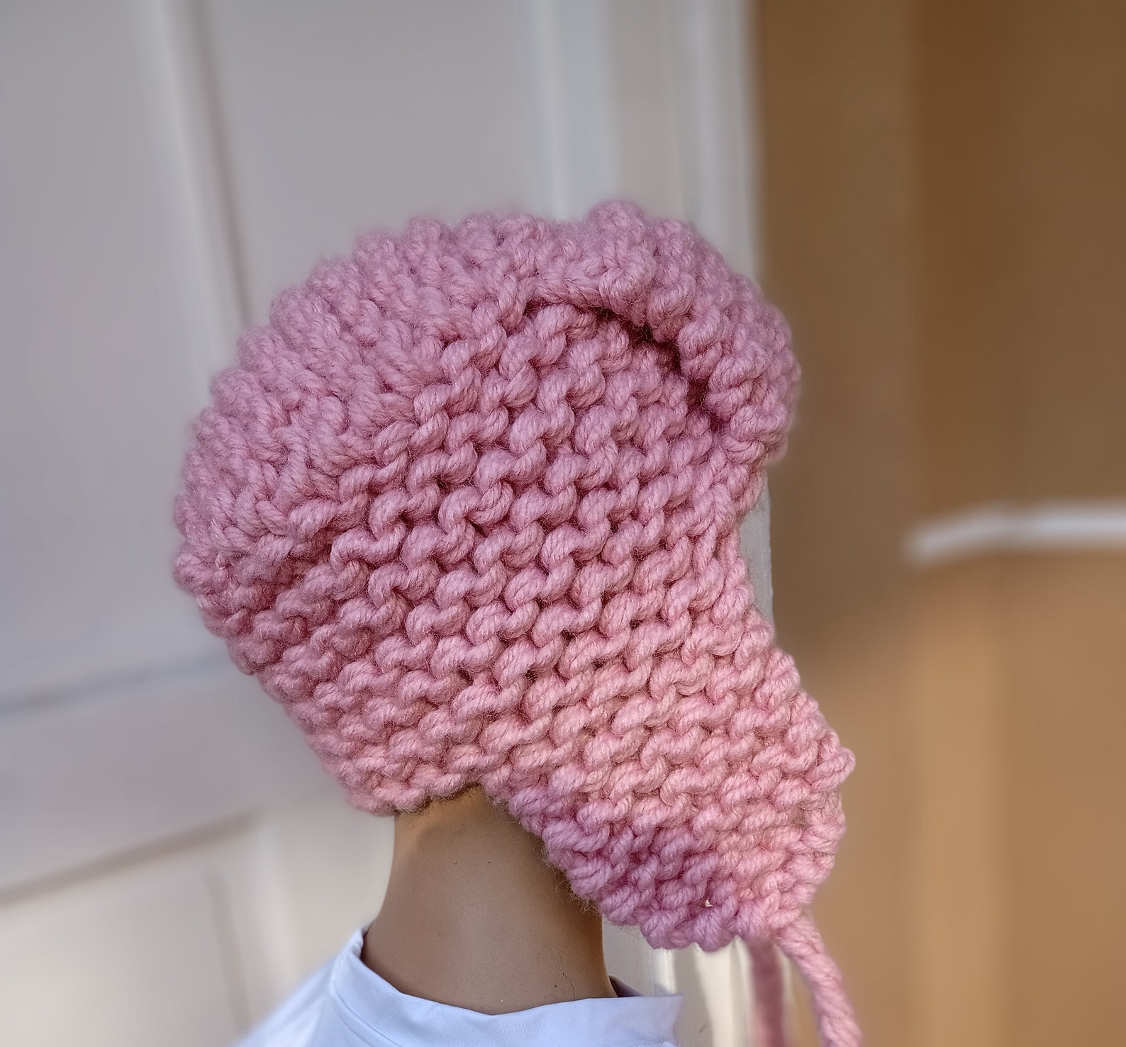 Easy Beginner Trapper Hat Knitting Pattern Ushanka Hat Etsy