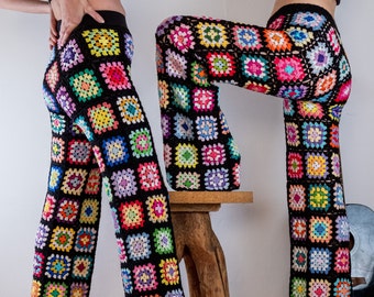 PDF Crochet Pattern for Granny Square Trousers