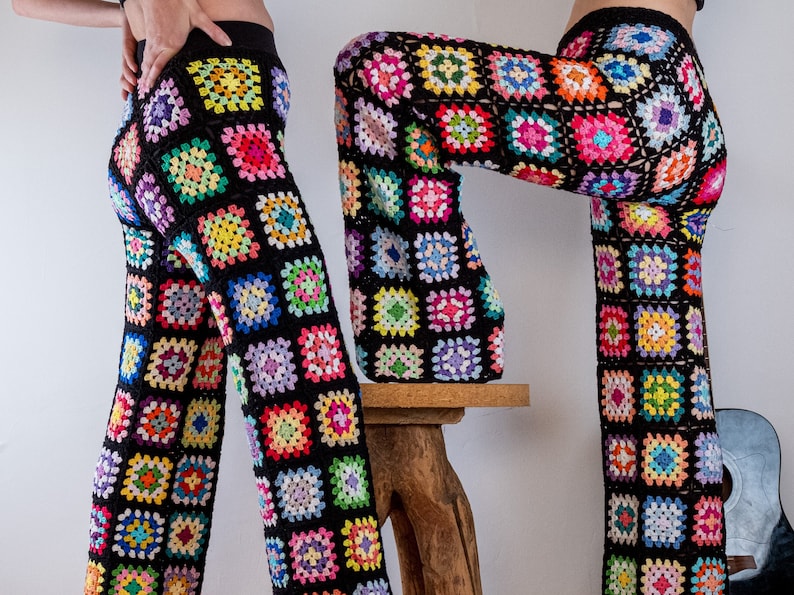 PDF Crochet Pattern for Granny Square Trousers - Etsy