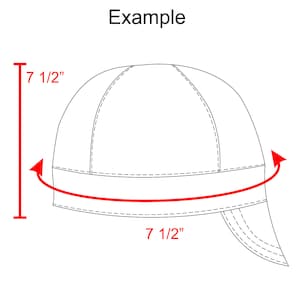 7 1/2 PDF Welding Cap Pattern image 1