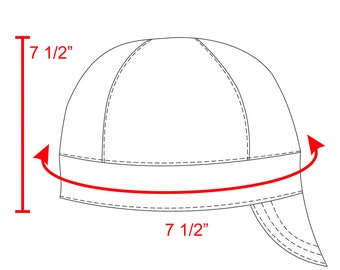 7 1/2" - Modello PDF del cappuccio per saldatura