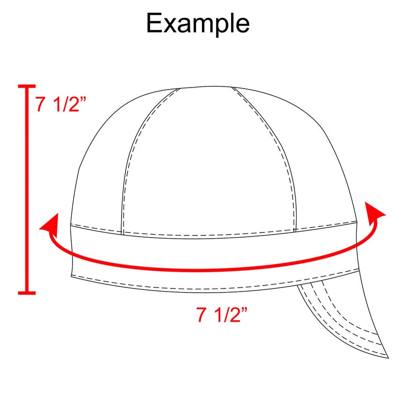 7 1/2 PDF Welding Cap Pattern image 1