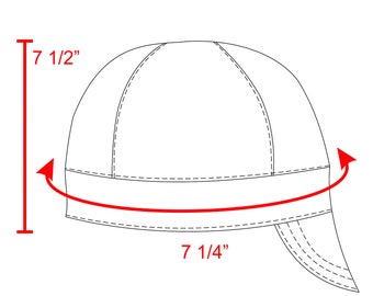 7 1/4" - PDF Welding Cap Pattern