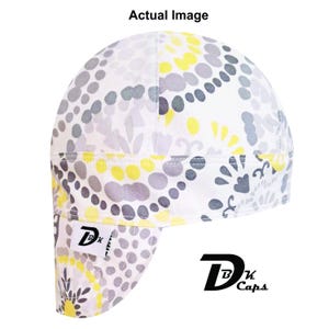Yellow Bloom Burst Welding Cap
