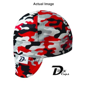 Red Camo (Light) Welding Cap