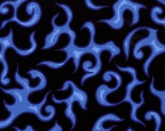 Blue Flame Fabric