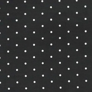Black Aspin Dot Fabric