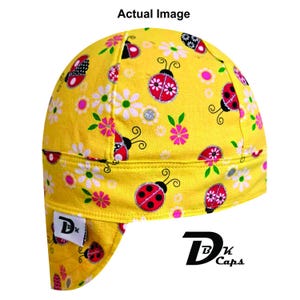 Yellow Lady Bug Welding Cap