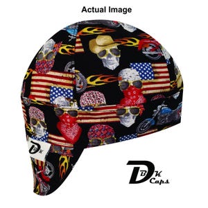 Black Blazing Motorcycle Welding Cap