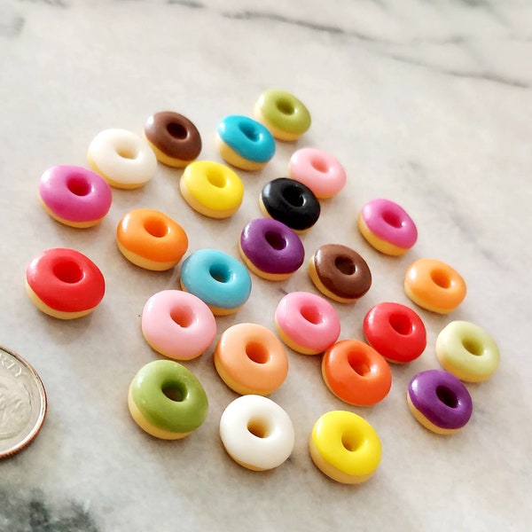 Miniature Colorful Donuts Dollhouse Food