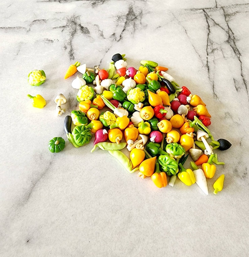 10pc Miniature Dollhouse Vegetables Fresh Produce Food 112 Etsy