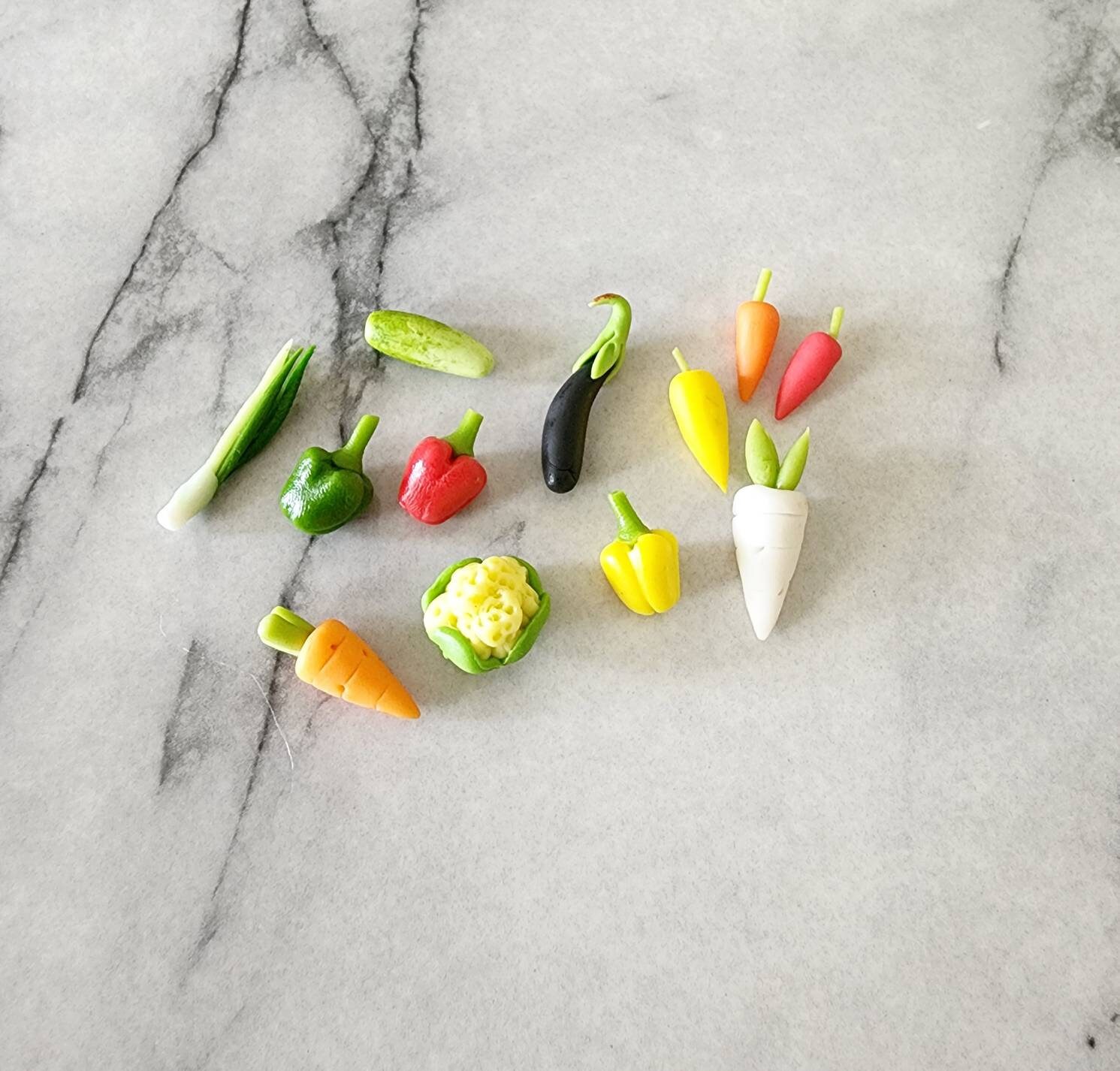10pc Miniature Dollhouse Vegetables Fresh Produce Food 112 Etsy