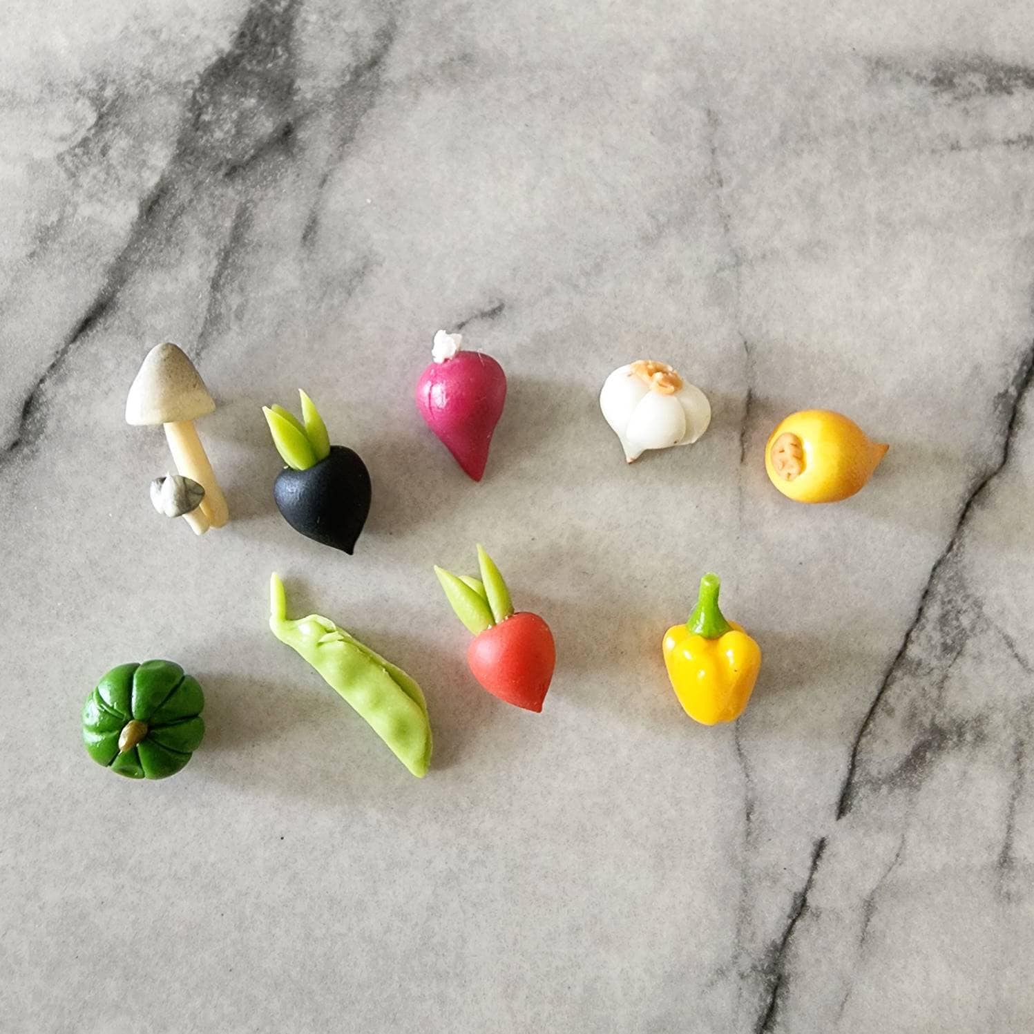 10pc Miniature Dollhouse Vegetables Fresh Produce Food 112 Etsy