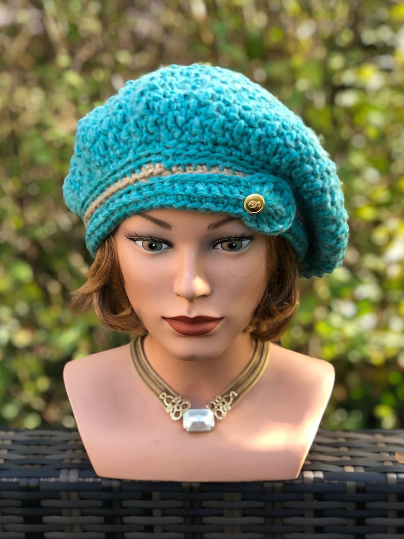 Crochet Pattern Tam O Shanter Hat PHRYNE FISHER All Sizes Etsy Australia