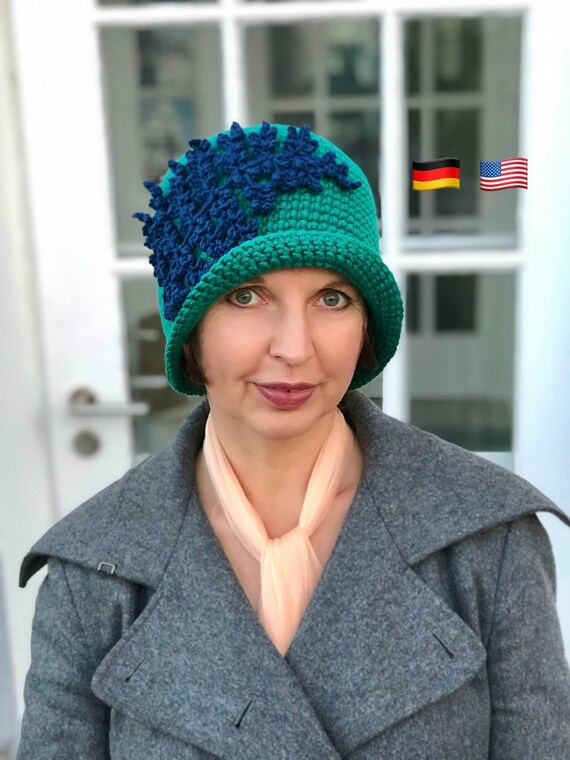 Crochet Cloche Hat Pattern CHARLOTTE 