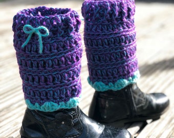 Crochet Boot Cuffs Pattern, Crochet Leg Warmers Pattern, Crochet