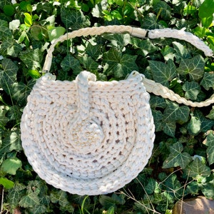Crochet pattern vintage bag BELLINI handbag made of rope yarn