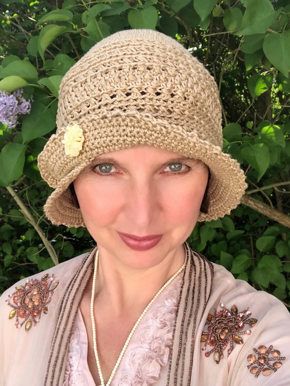 How to make a Downton Abbey style 1910 hat- crochet pattern