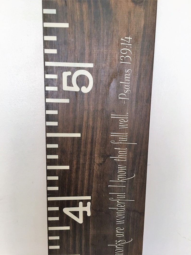 Growth Chart Ruler/Giant Wood Growth Ruler/Child Growth | Etsy