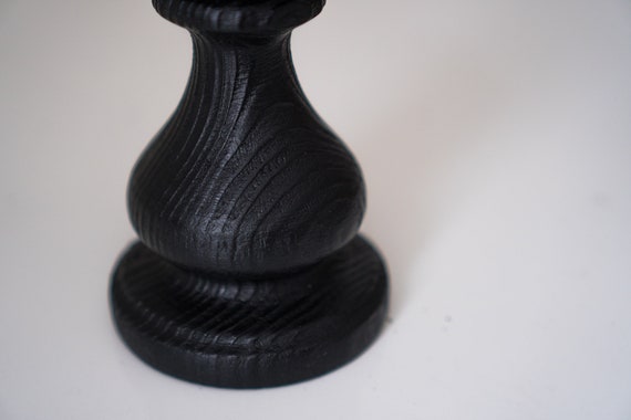 CHILL RECIPE Set 3 Portacandele Conici Nero, Vintage Moderno, Altezze 17/20/23 Cm, Per Centrotavola E Decorazione Casa