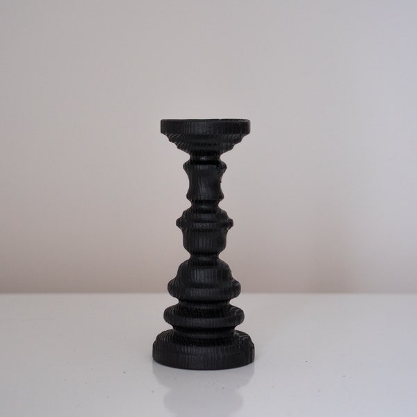 Rustic Black Candle Holder Etsy