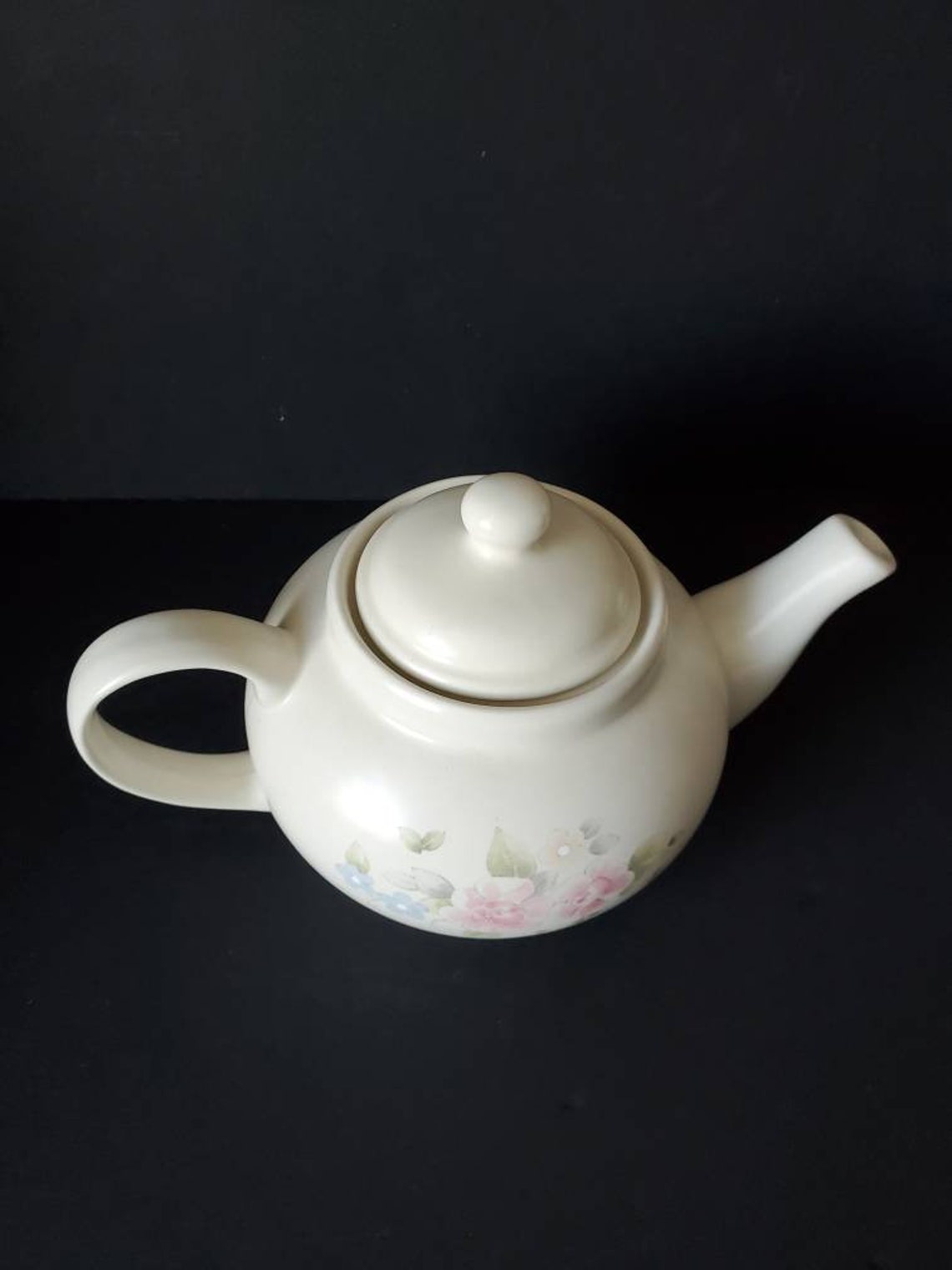 Pfaltzgraff Tea Rose Teapot with Lid Etsy
