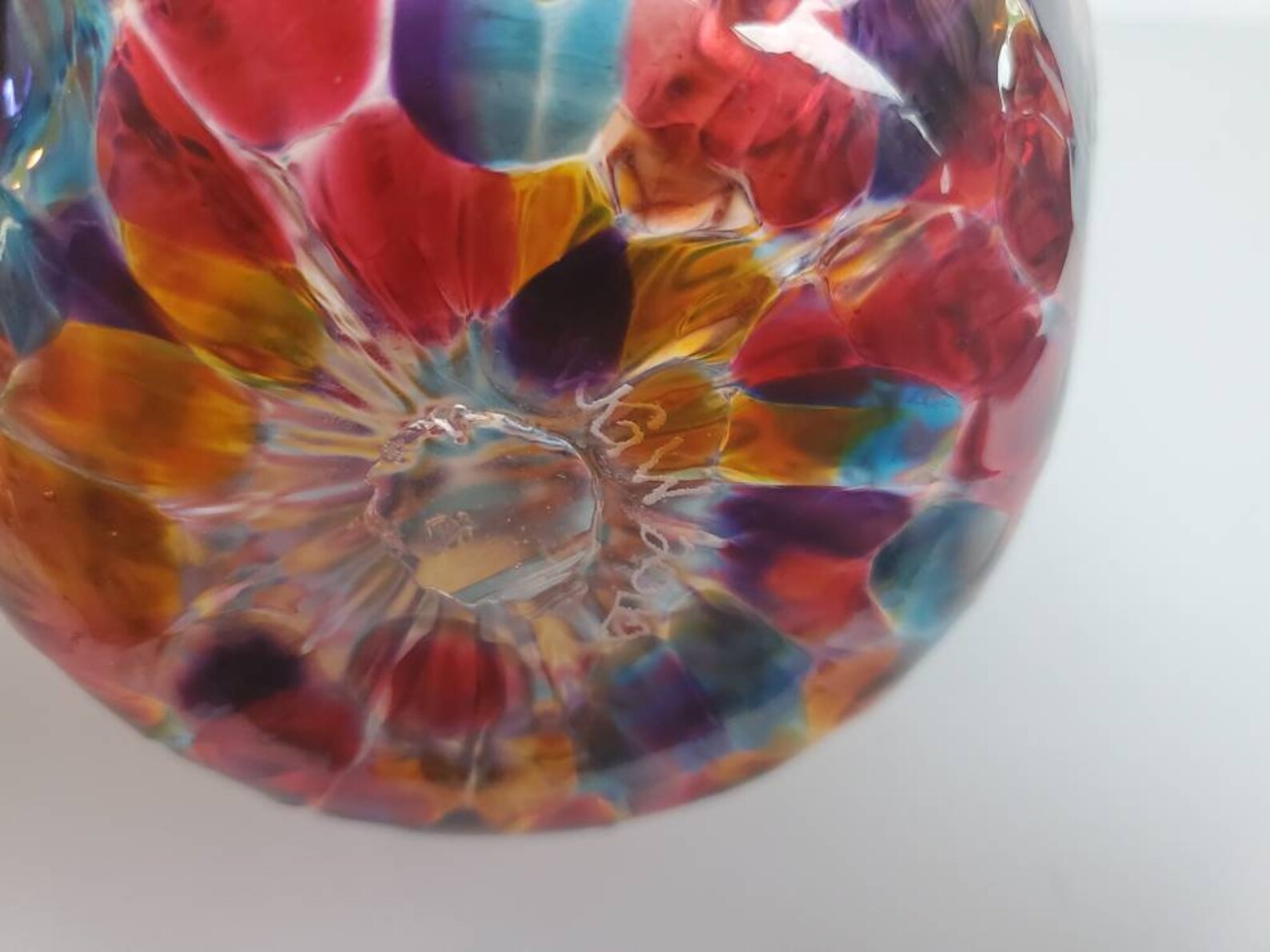 Wimberley Glass Works Multi Color Blown Glass Pitcher Etsy