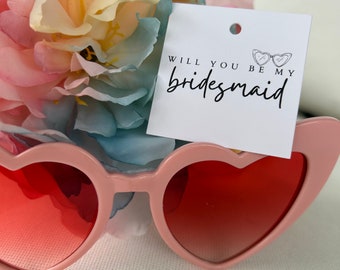 Bridesmaid Proposal Tag | Will you be my bridesmaid? | Gift Tag Set