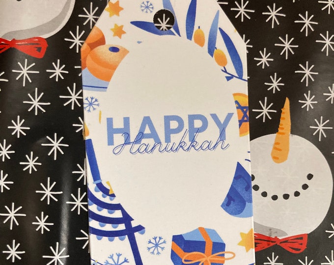 Featured listing image: Gift Tag | Happy Hanukkah