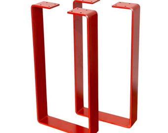 Patas de acero para muebles: juego de 2 bases de acero para bancos, mesas de centro, consolas, soportes de TV, cajones o taquillas.